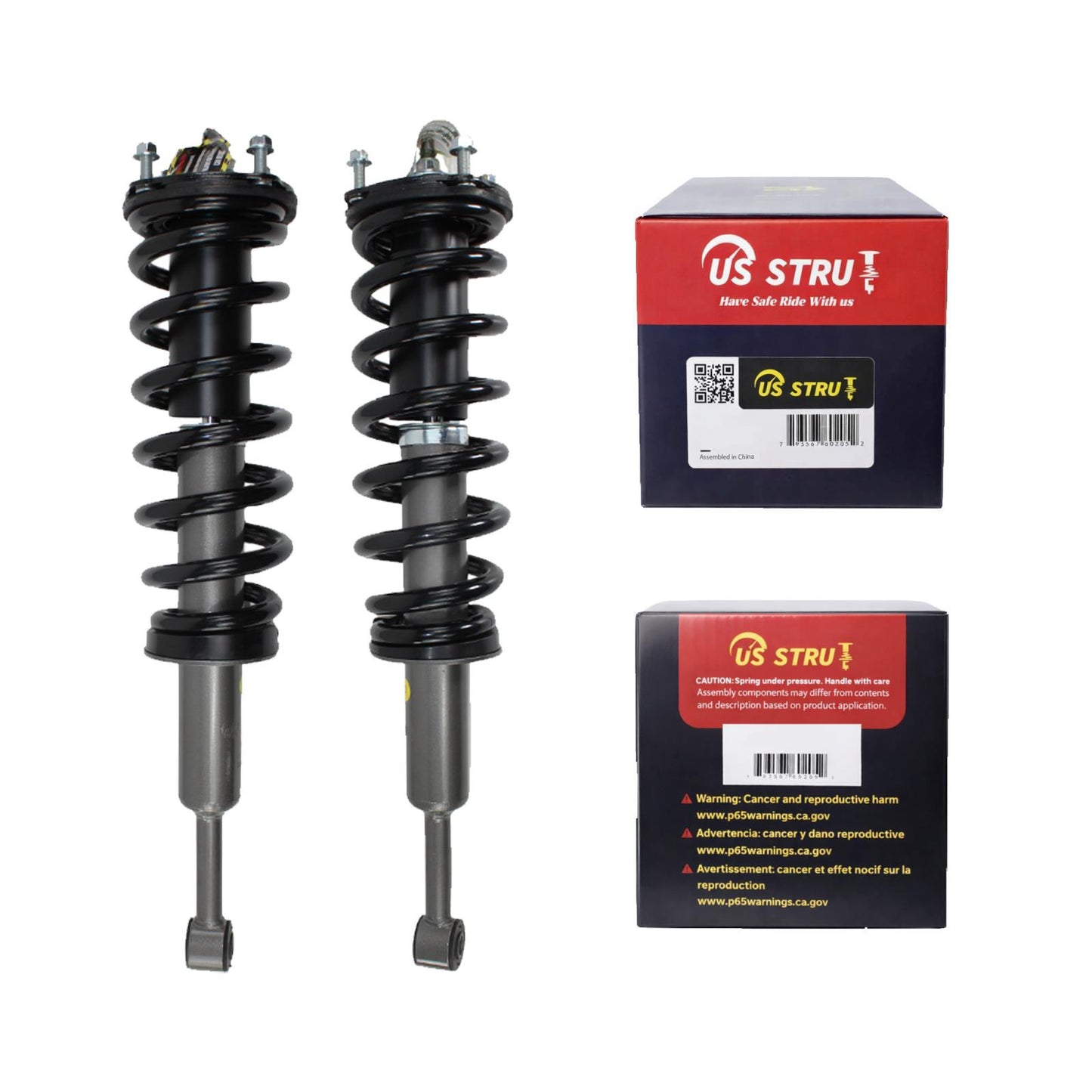 Front Pair Complete Strut & Shock Assembly for 2008-2022 Toyota Sequoia