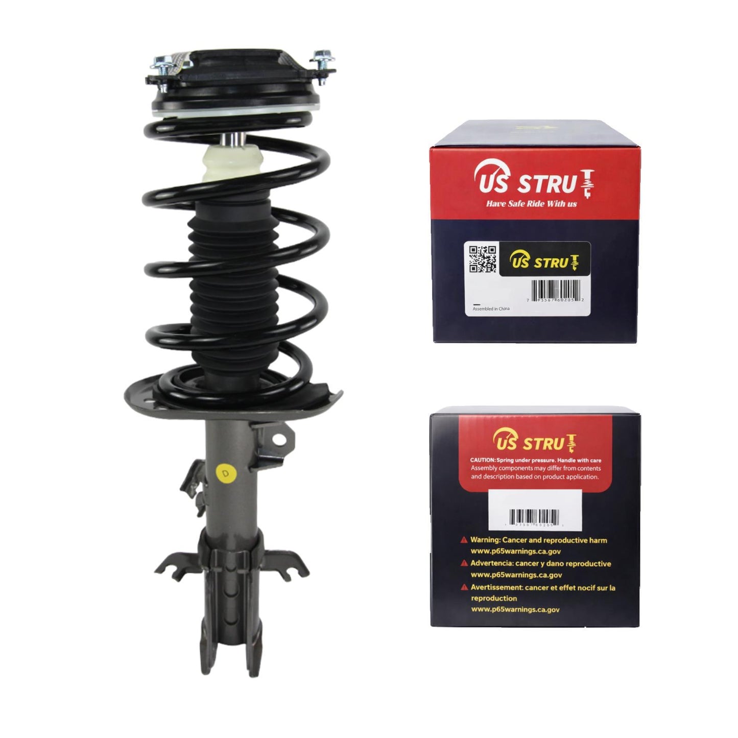 Front Driver Complete Strut & Shock Assembly for 2014-2019 Nissan Sentra