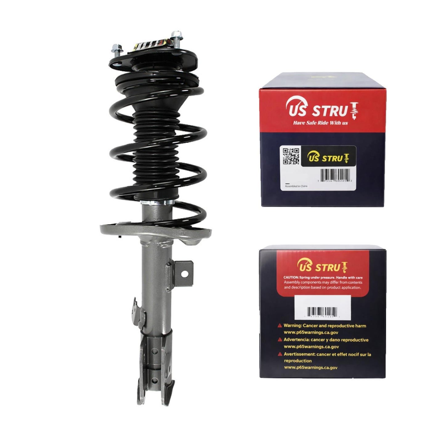 Front Driver Complete Strut & Shock Assembly for 2014-2019 Toyota Corolla