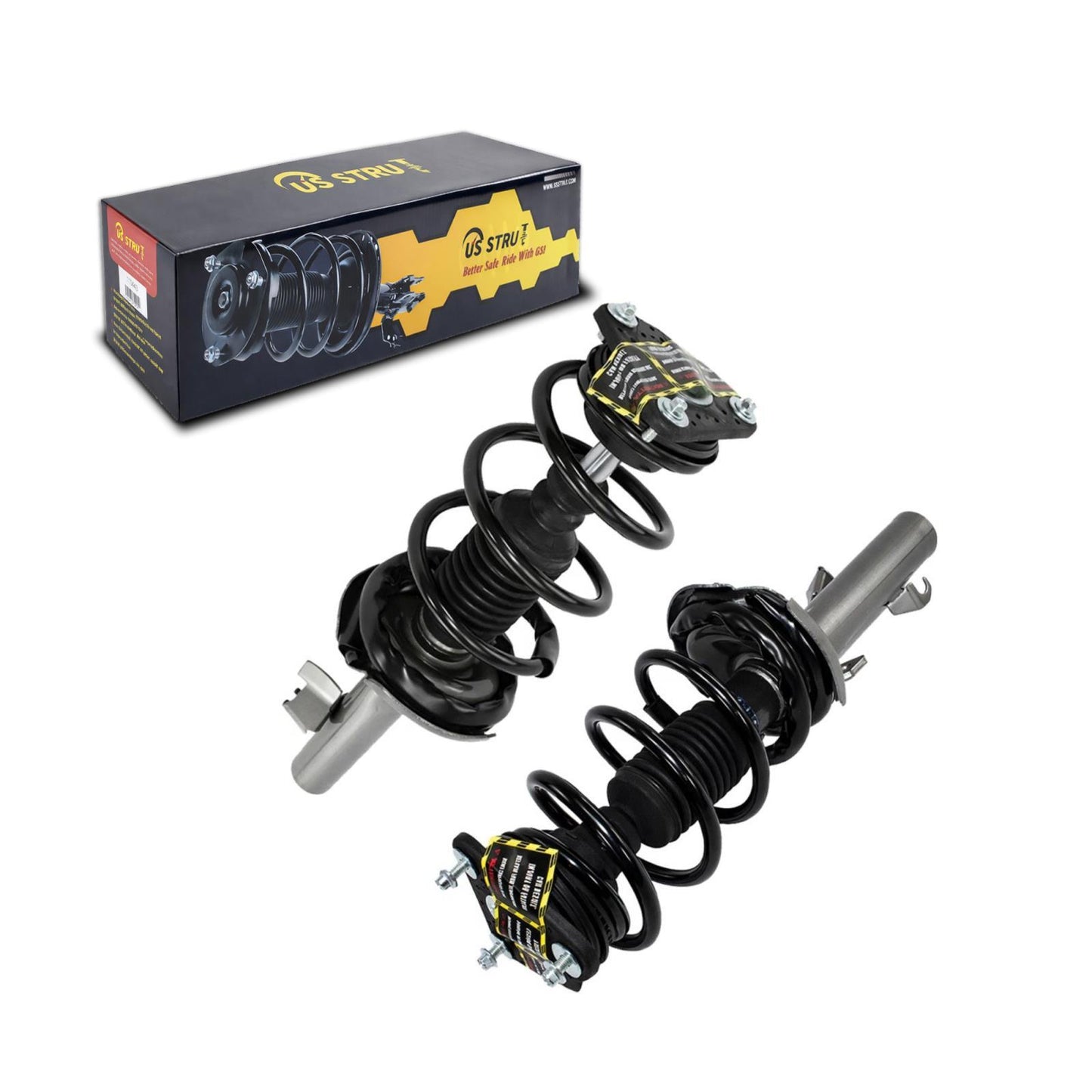Front Pair Complete Strut & Shock Assembly for 2004-2013 Mazda 3