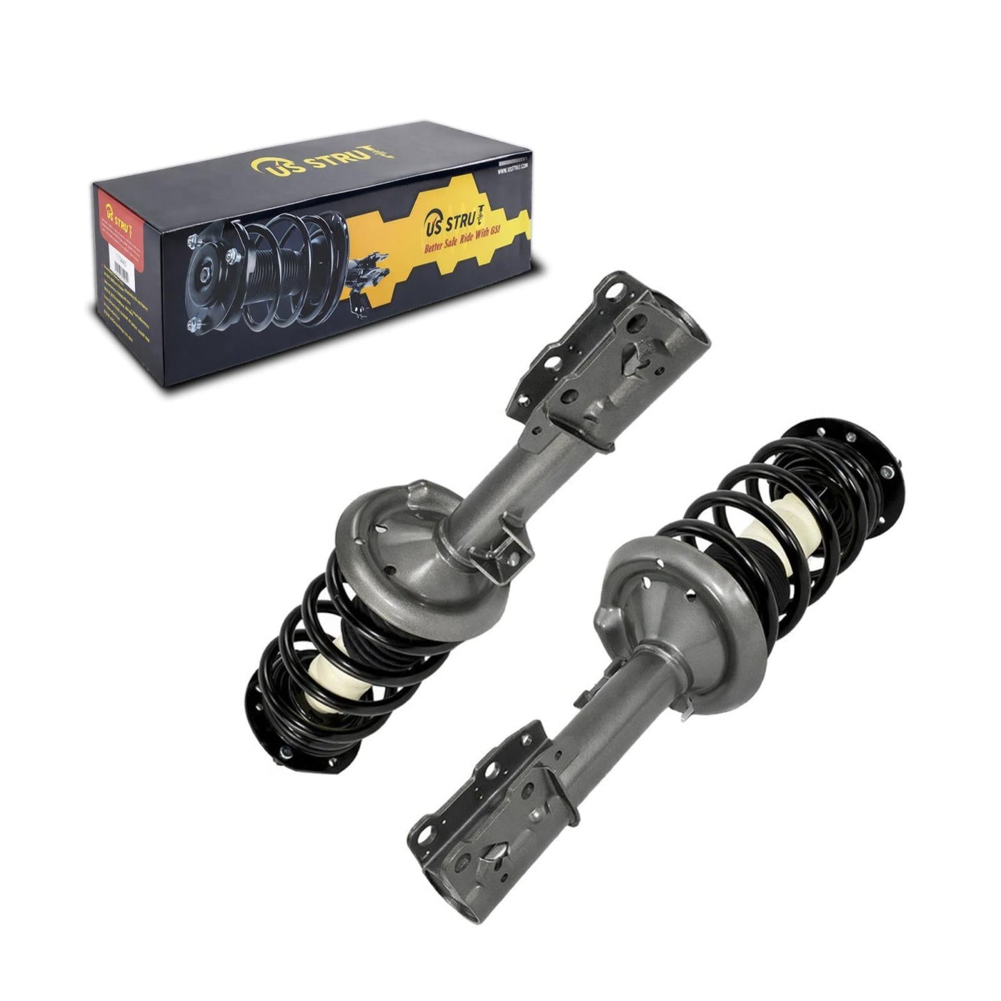 Front Pair Complete Strut & Shock Assembly for 2007-2009 Saturn Aura