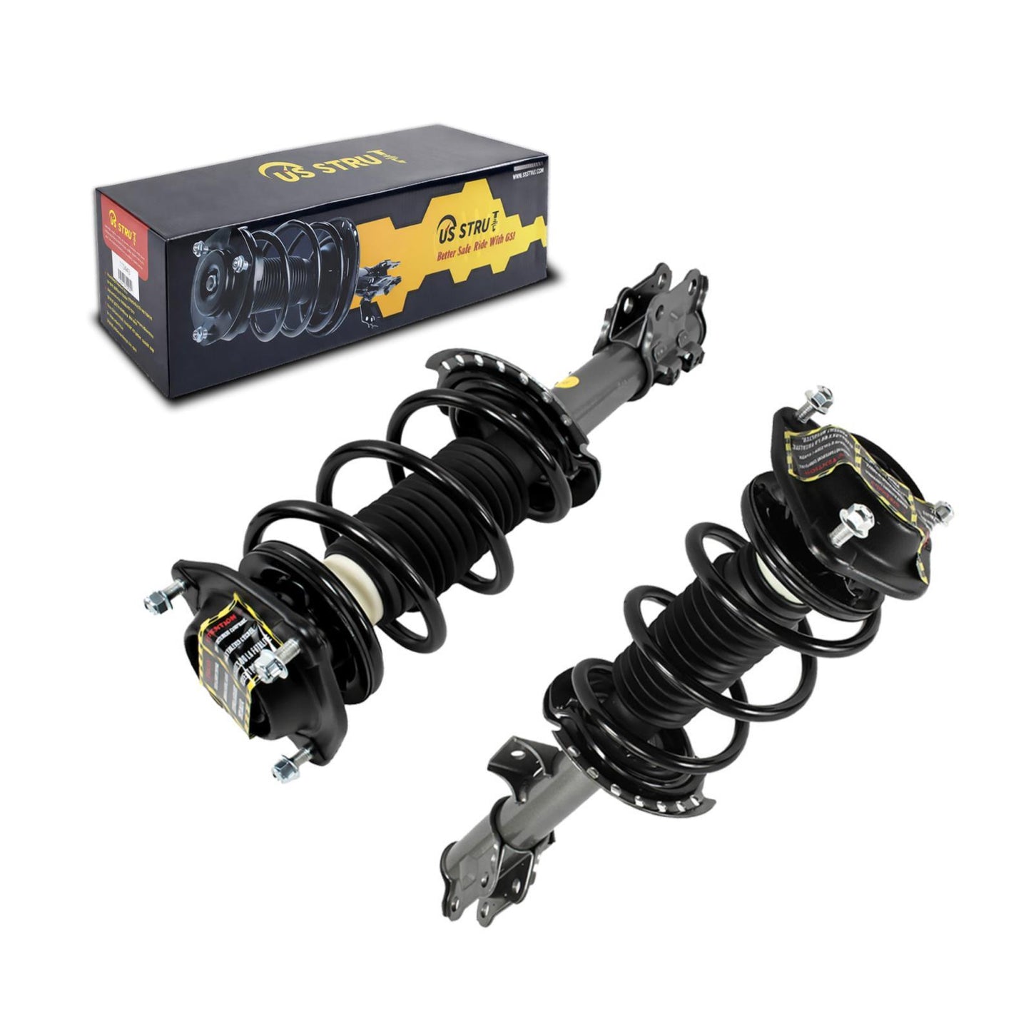Front Pair Complete Strut & Shock Assembly for 2011-2016 Hyundai Elantra