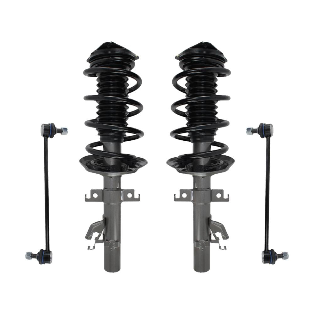 Front Pair Strut & Shock Assembly w/ Stabilizer for 2014-2019 Nissan Rouge