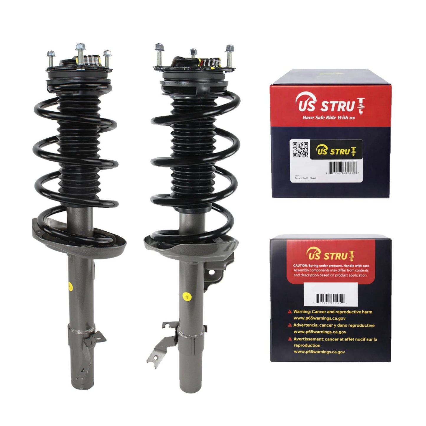 Front Pair Complete Strut & Shock Assembly for 2019 GMC Sierra 1500 Limited