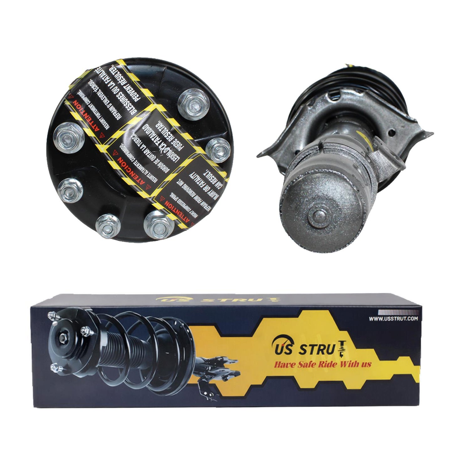Front Pair Complete Strut & Shock Assembly for 2008-2012 Honda Accord