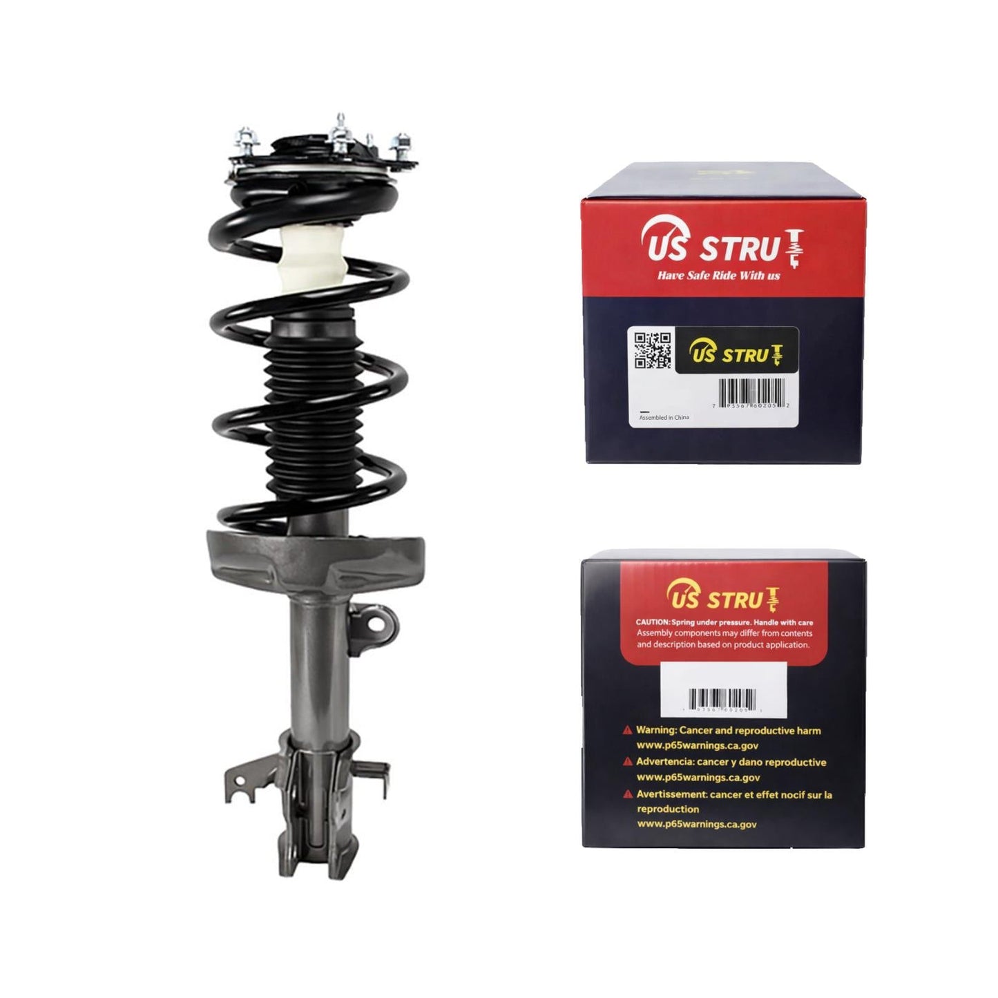 Front Driver Complete Strut & Shock Assembly for 2007-2014 Honda CR-V 2.4L
