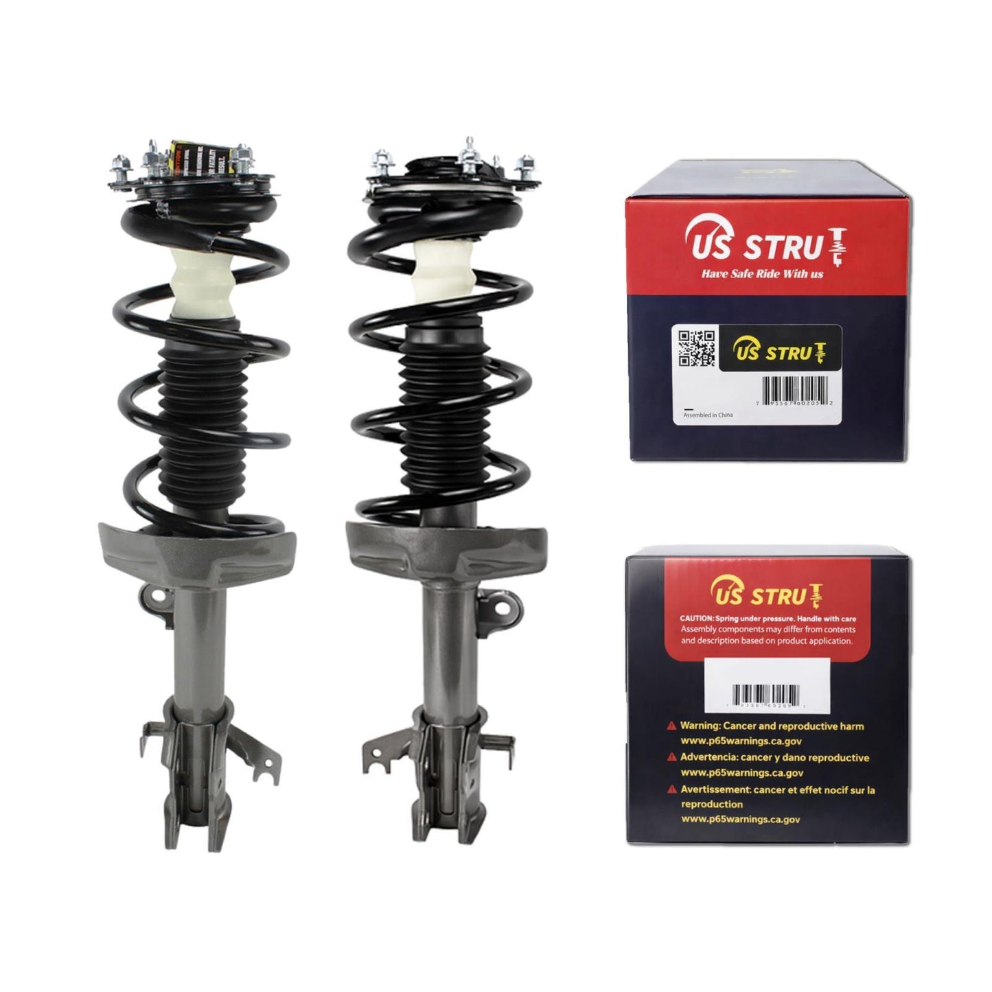 Front Pair Complete Strut & Shock Assembly for 2007-2014 Honda CR-V