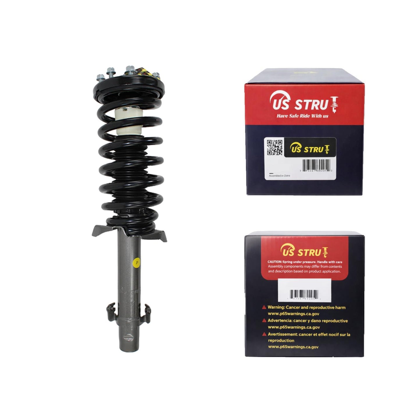 Front Driver Complete Strut & Shock Assembly for 2008-2012 Honda Accord
