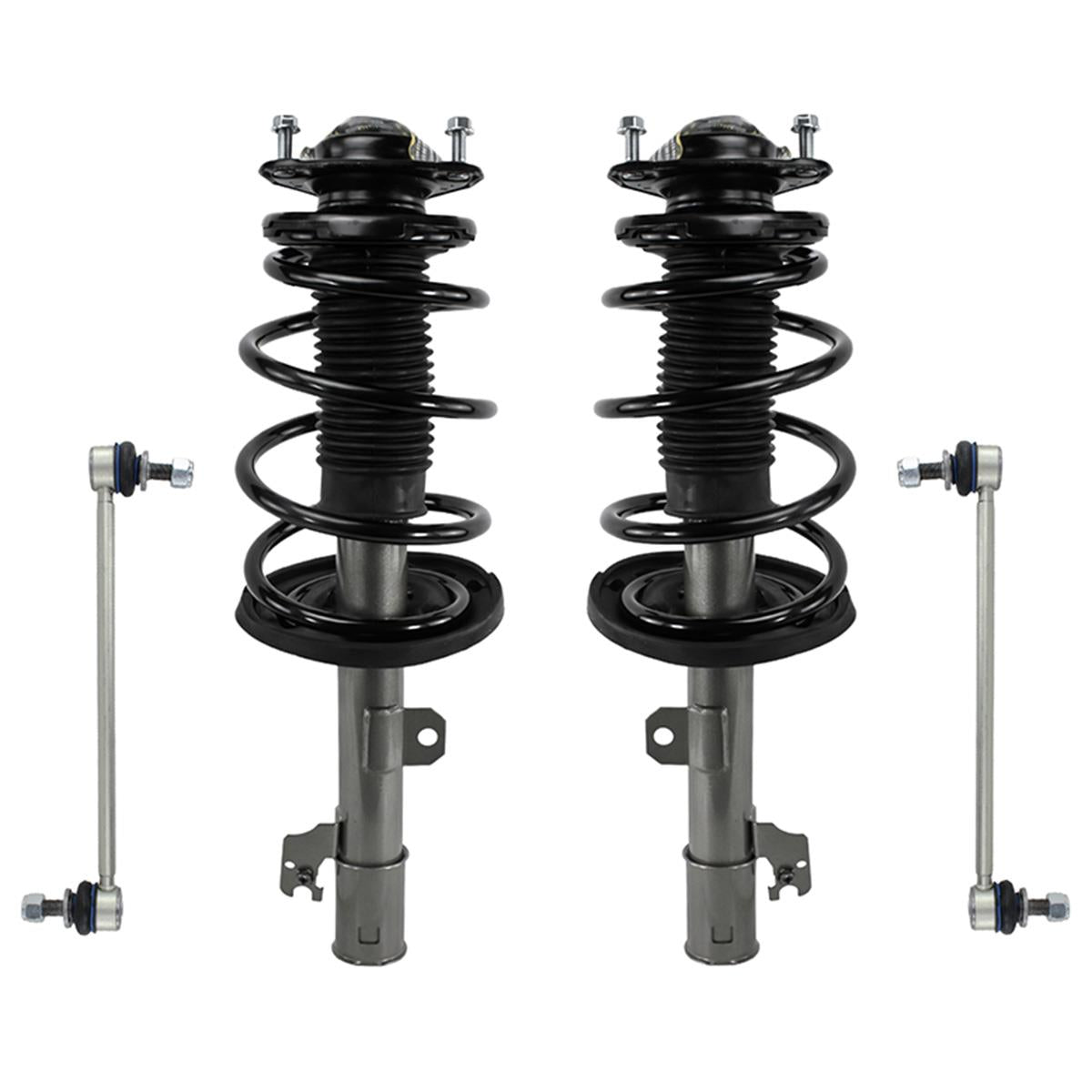 Front Pair Strut & Shock Assembly w/ Stabilizer for 2011-2014 Toyota Sienna