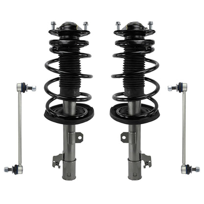 Front Pair Strut & Shock Assembly w/ Stabilizer for 2011-2014 Toyota Sienna