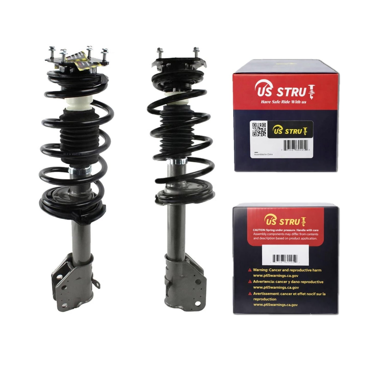 Front Pair Complete Strut & Shock Assembly for 2011-2014 Lincoln MKX