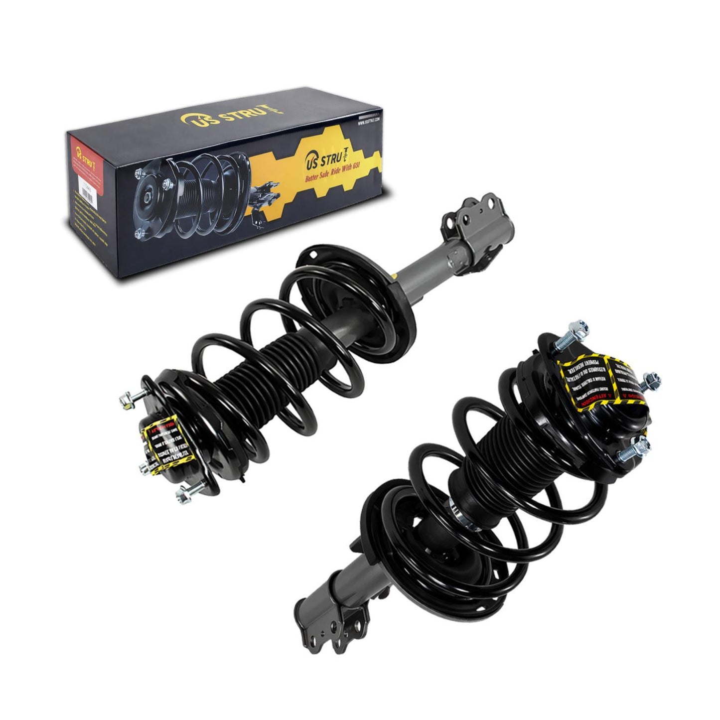 Front Pair Complete Strut & Shock Assembly for 2011-2014 Toyota Sienna