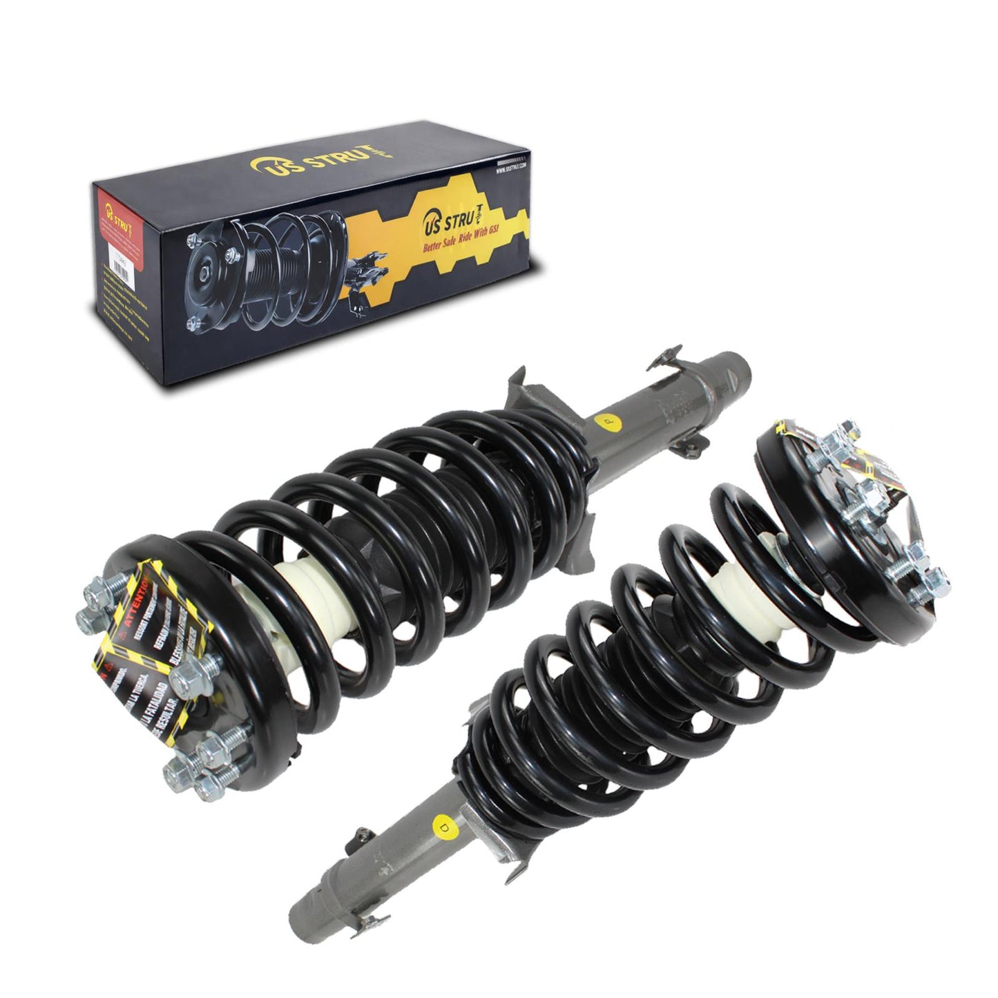 Front Pair Complete Strut & Shock Assembly for 2008-2012 Honda Accord