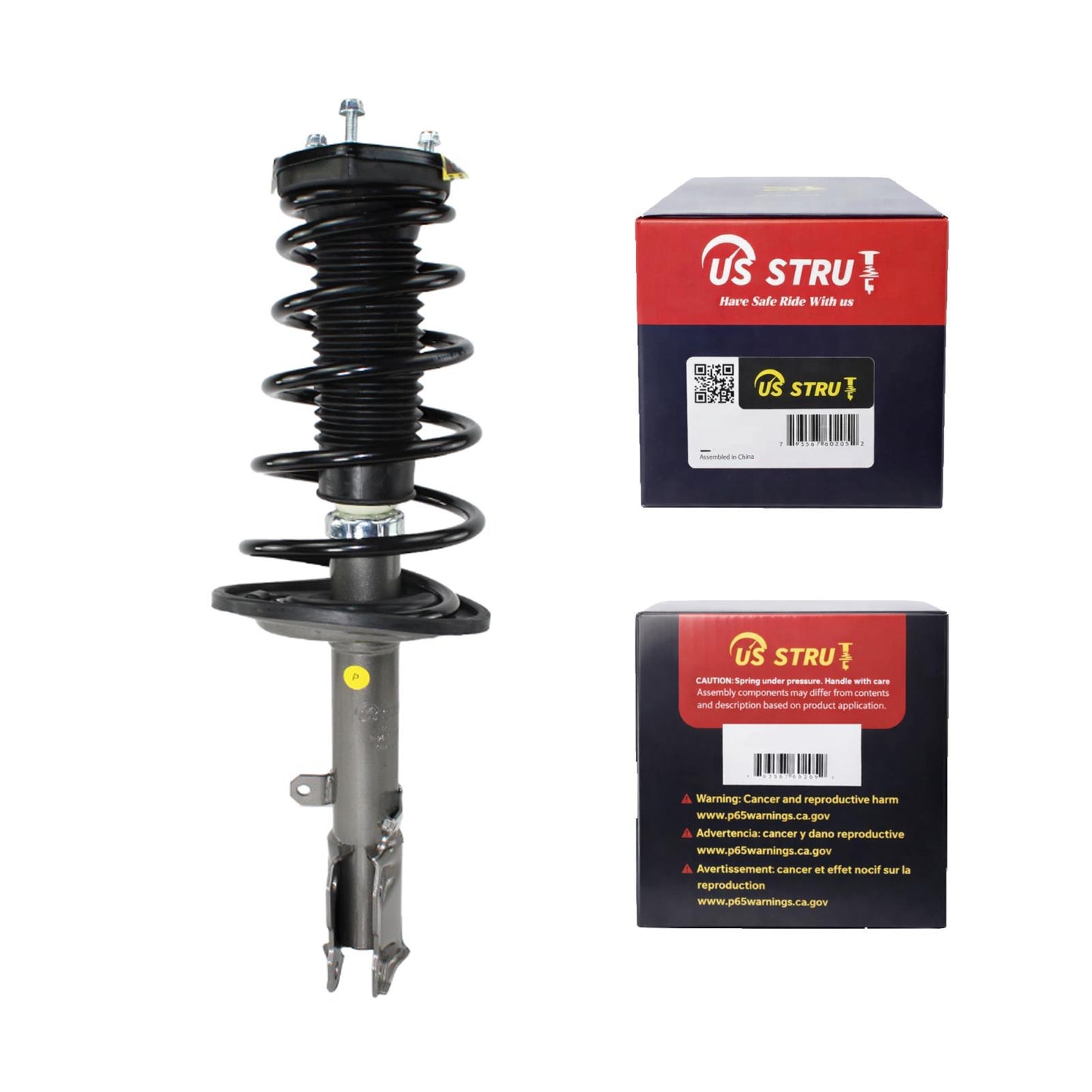 Rear Passenger Complete Strut & Shock Assembly for 2008-2012 Toyota Avalon