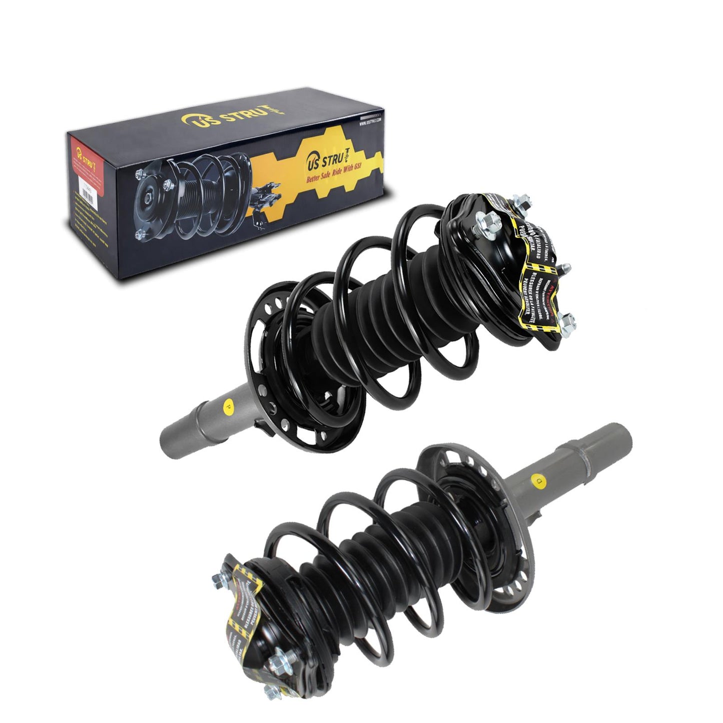 Front Pair Complete Strut & Shock Assembly for 2019-2022 Honda Insight