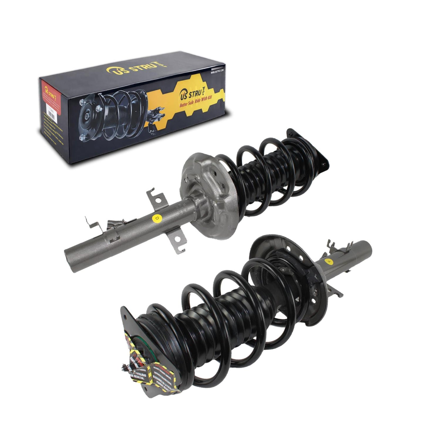 Front Pair Complete Strut & Shock Assembly for 2014-2019 Nissan Rouge