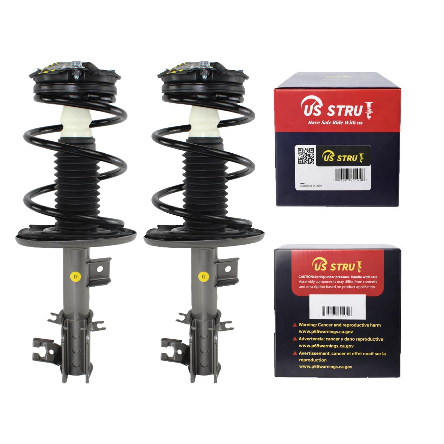 Front Pair Complete Strut & Shock Assembly for 2013-2018 Nissan Altima