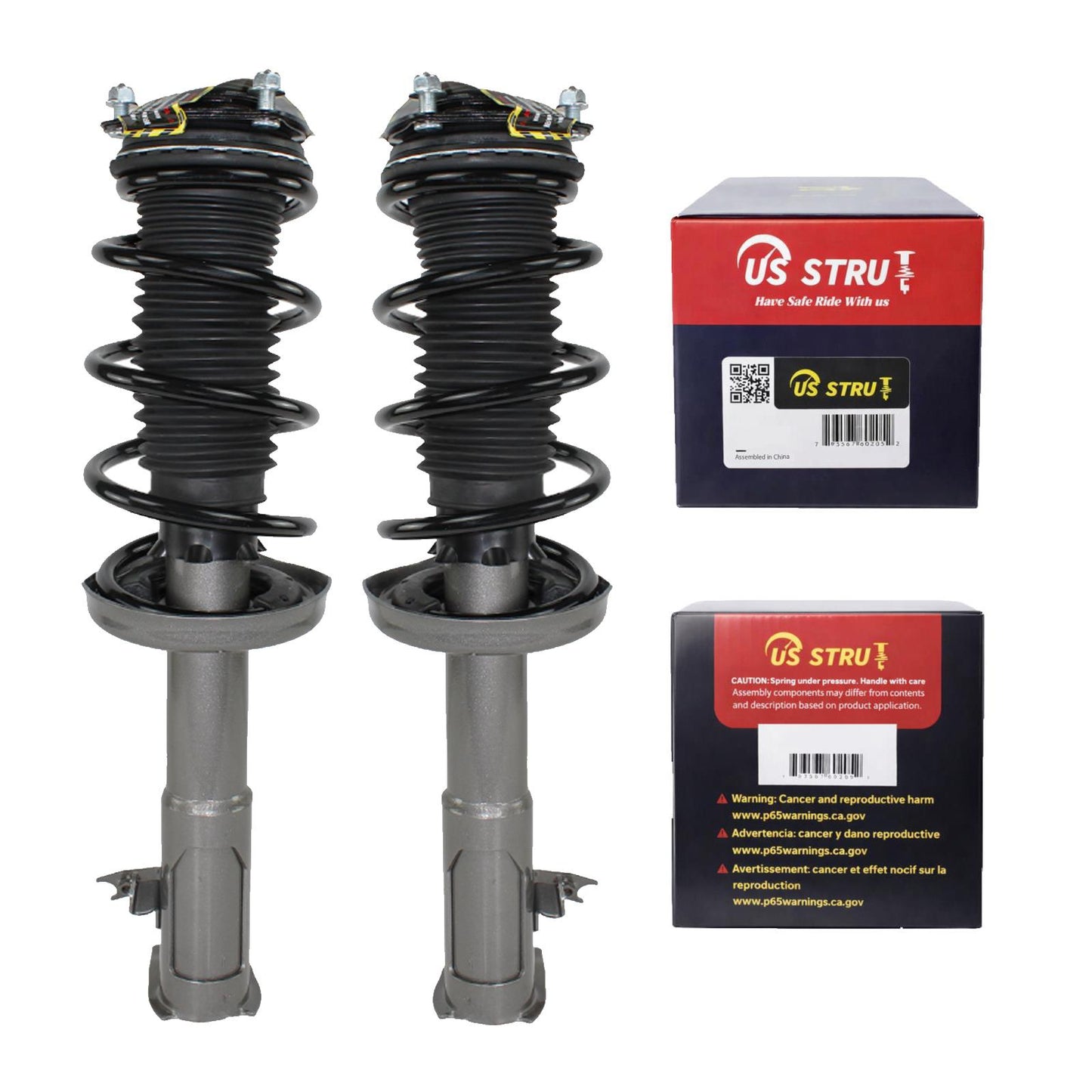 Front Pair Complete Strut & Shock Assembly for 2006-2011 Honda Civic