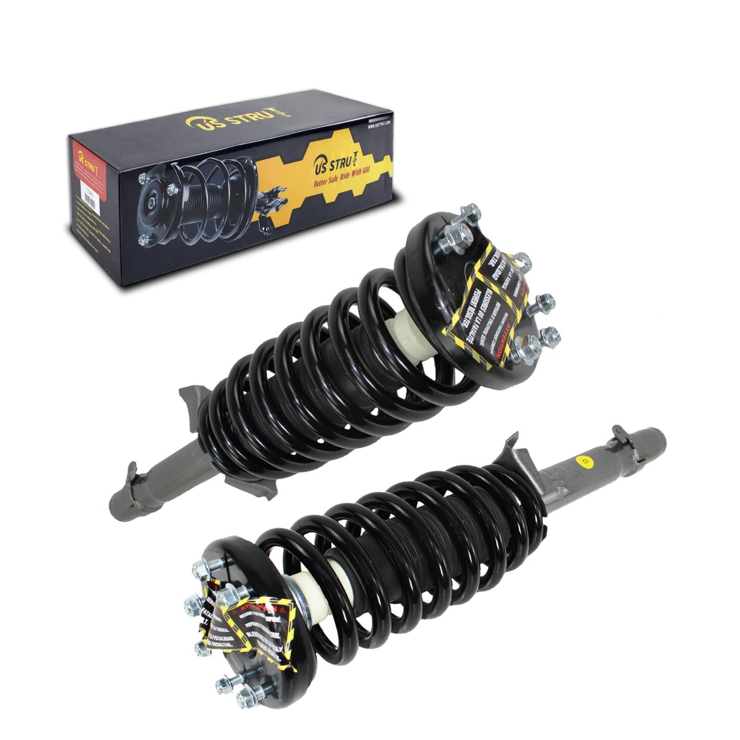 Front Pair Complete Strut & Shock Assembly for 2008-2012 Honda Accord