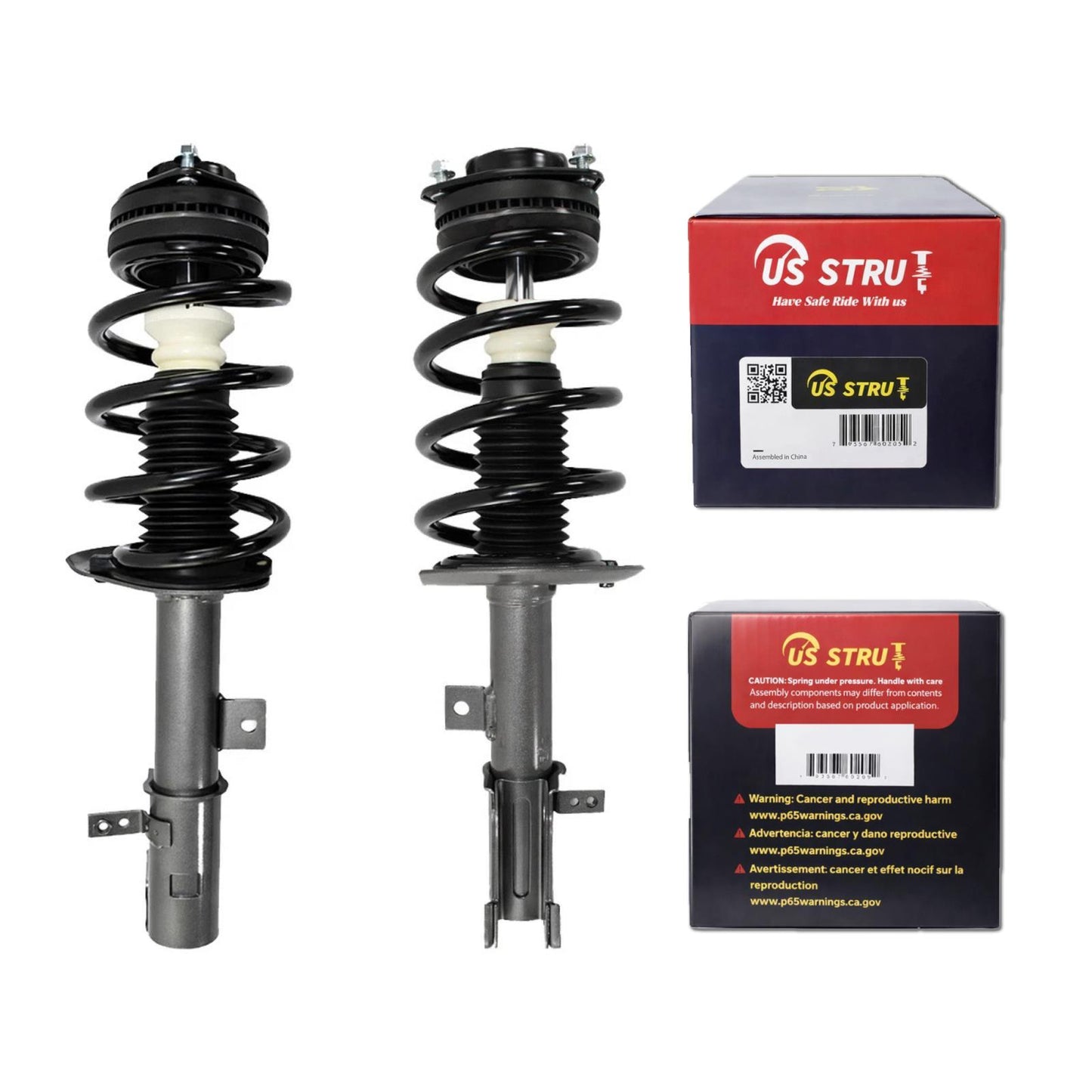 Front Pair Complete Strut & Shock Assembly for 2009-2019 Dodge Journey