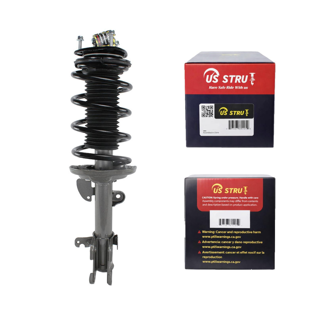 Front Driver Complete Strut & Shock Assembly for 2009-2015 Honda Pilot
