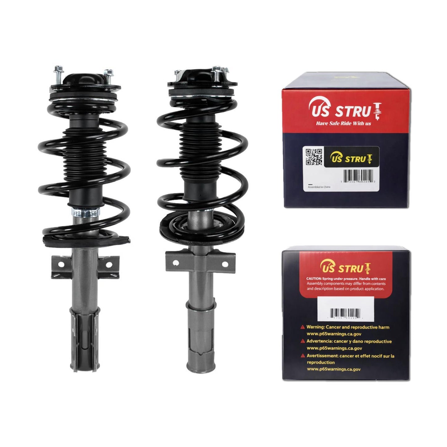 Front Pair Complete Strut & Shock Assembly for 2008-2012 Buick Enclave 3.6L