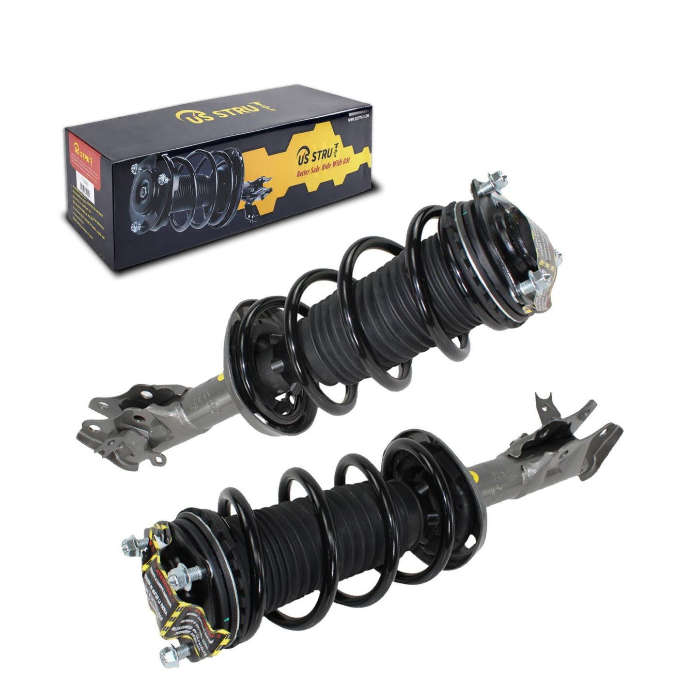 Front Pair Complete Strut & Shock Assembly for 2006-2011 Honda Civic