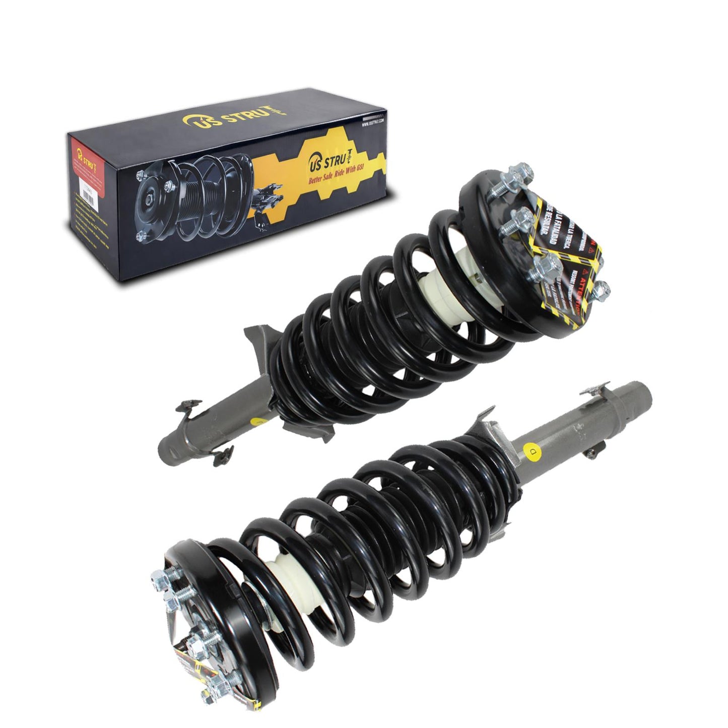 Front Pair Complete Strut & Shock Assembly for 2008-2012 Honda Accord