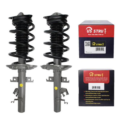 Front Pair Complete Strut & Shock Assembly for 2017-2021 Nissan Qashqai