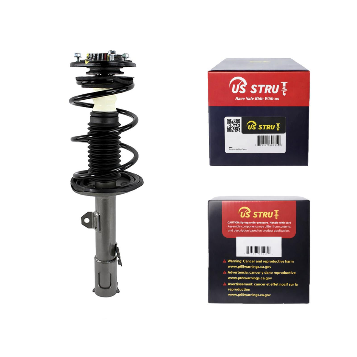 Front Driver Complete Strut & Shock Assembly for 2009-2013 Toyota Corolla