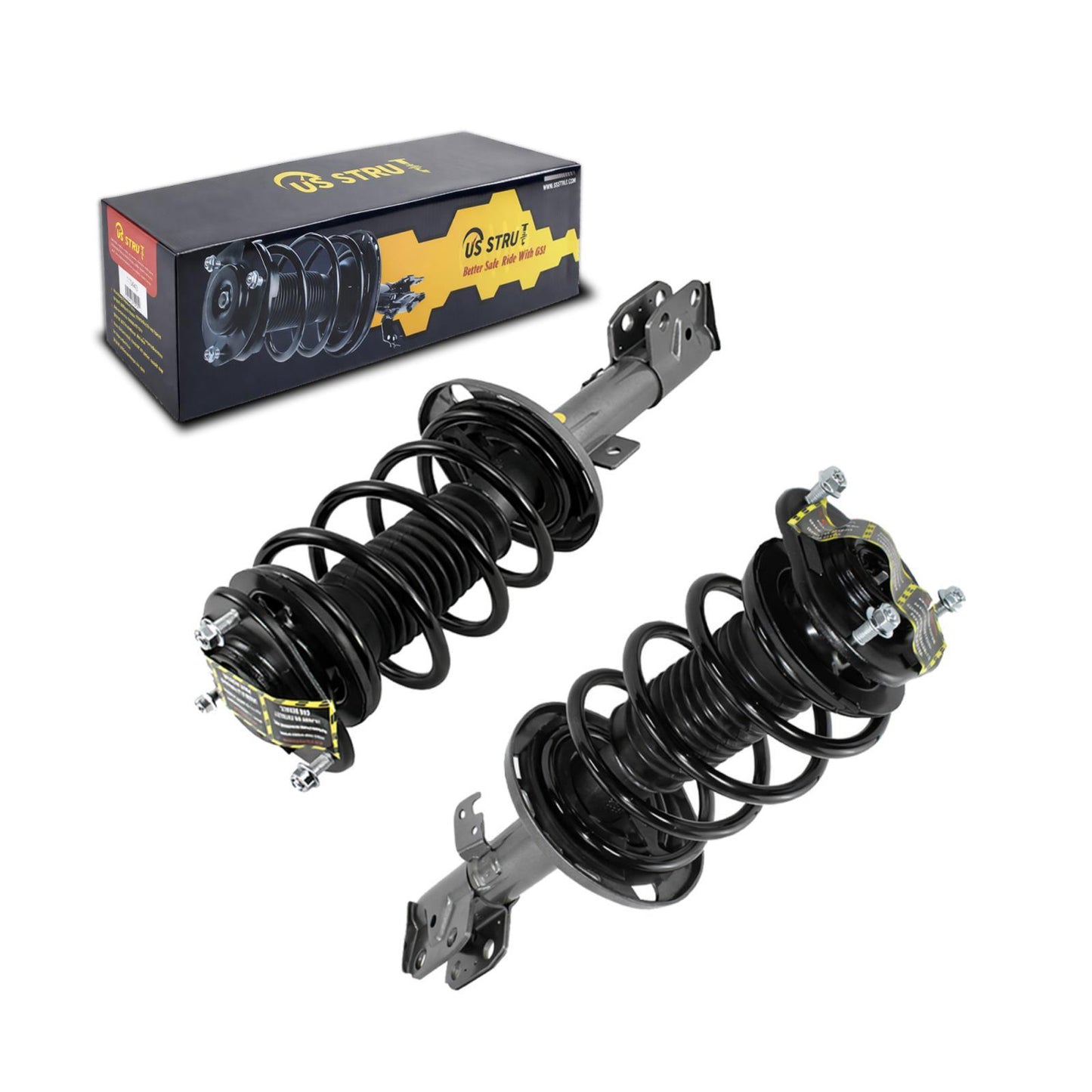 Front Pair Complete Strut & Shock Assembly for 2014-2019 Toyota Corolla