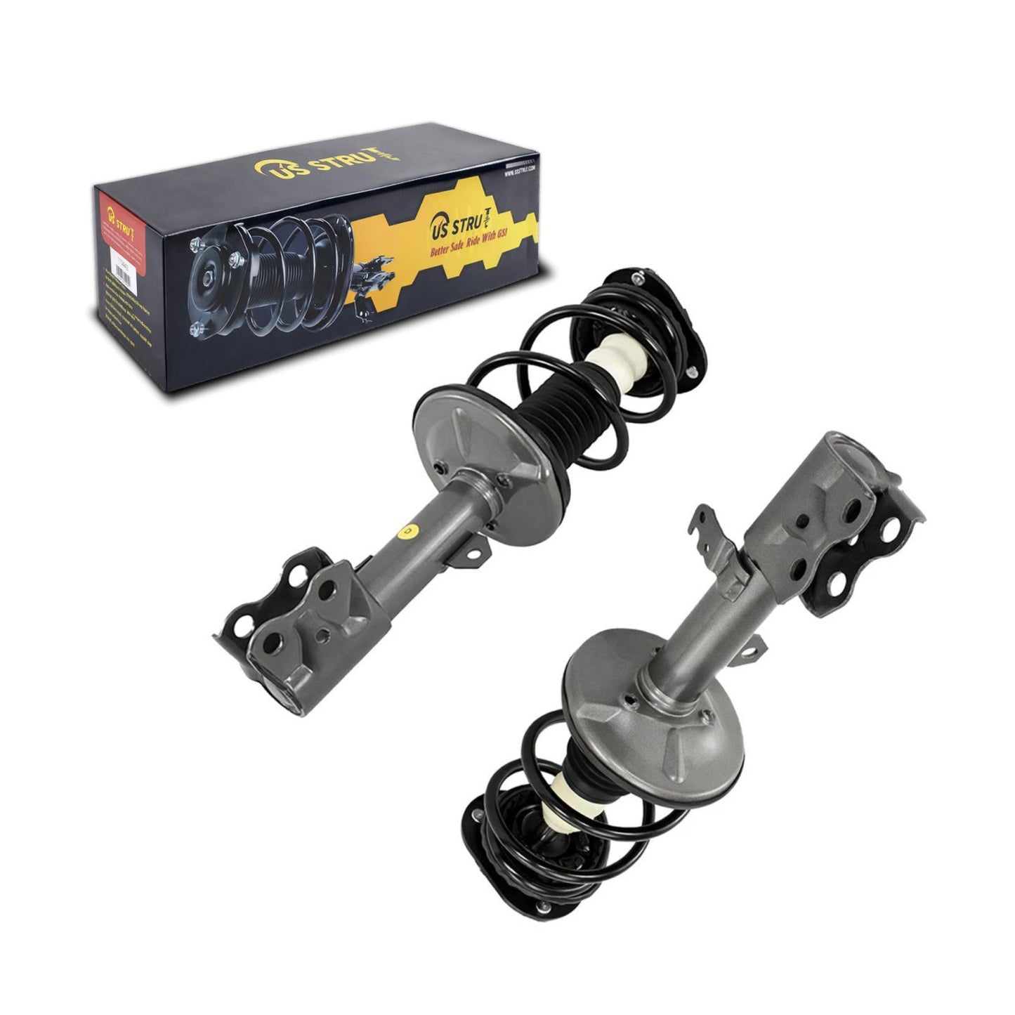 Front Pair Complete Strut & Shock Assembly for 2009-2013 Toyota Corolla